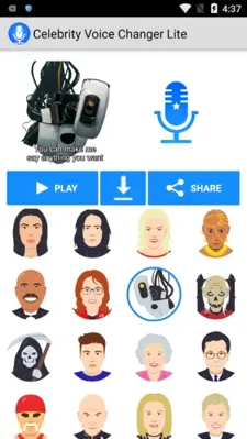 Celebrity Voice Changer Lite android App screenshot 3